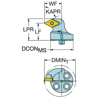 SANDVIK COROMANT 570-SDXCL-32-11 COROTURN 107 HEAD FOR TURNING - undefined