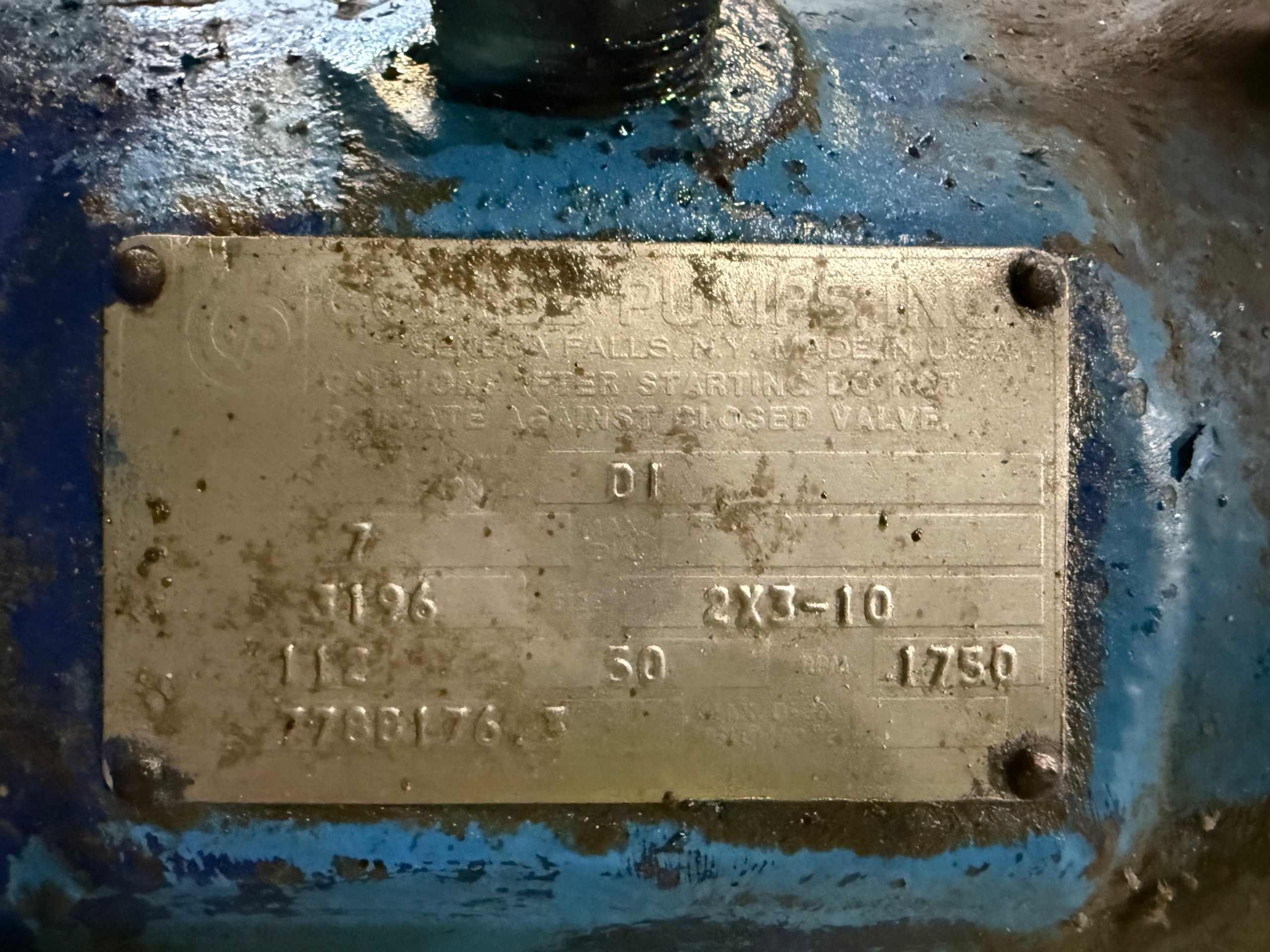 GOULDS MT 3196 PUMP & 10 HP MOTOR ASSEMBLY - undefined