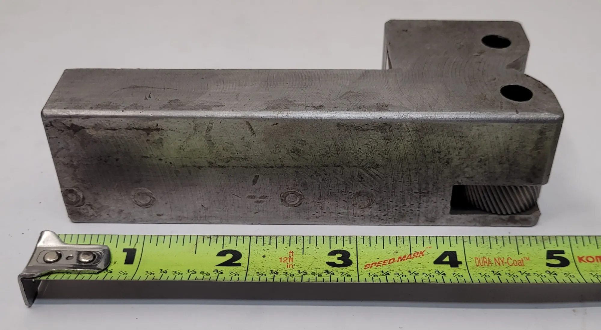 90-DEGREE LATHE KNURLING TOOL, 2 WHEELS, 5" L X 2" W X 1-3/8" D - undefined