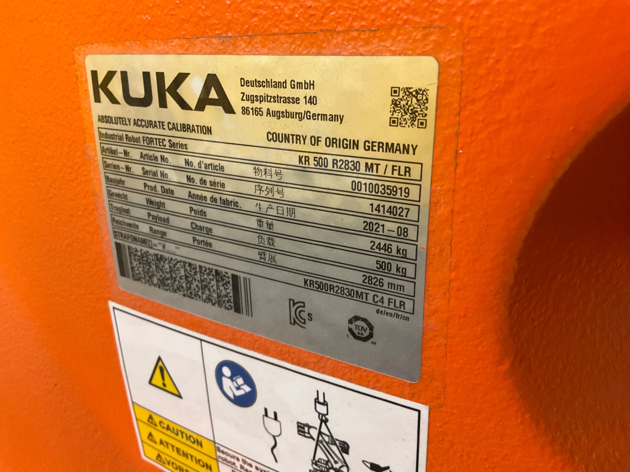 2021 KUKA KR 500 R2830 ROBOT & CONTROLLER ASSEMBLY - undefined