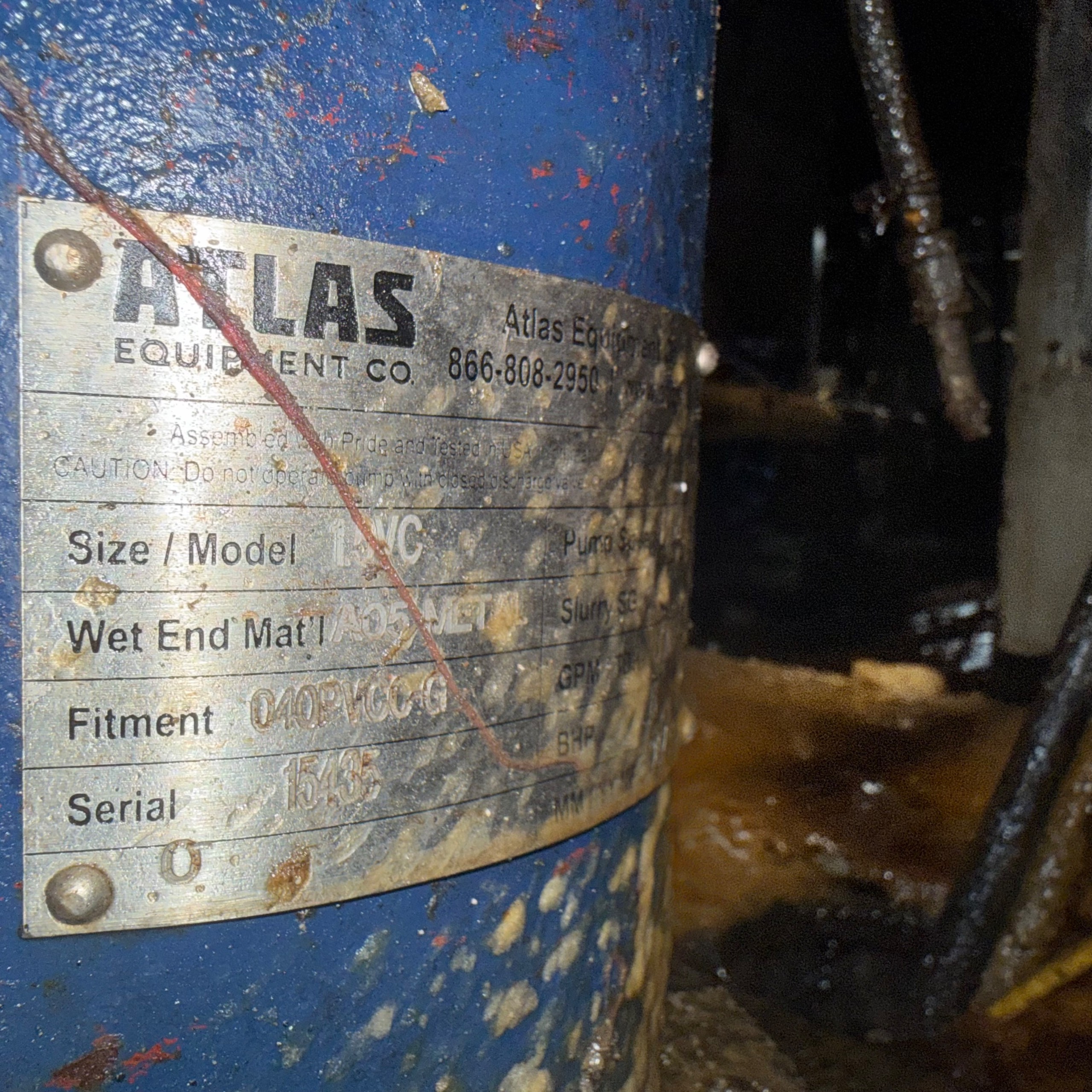 2022 ATLAS EQUIPMENT CO. 1.5 VC PUMP & 7.5 HP MOTOR ASSEMBLY - undefined