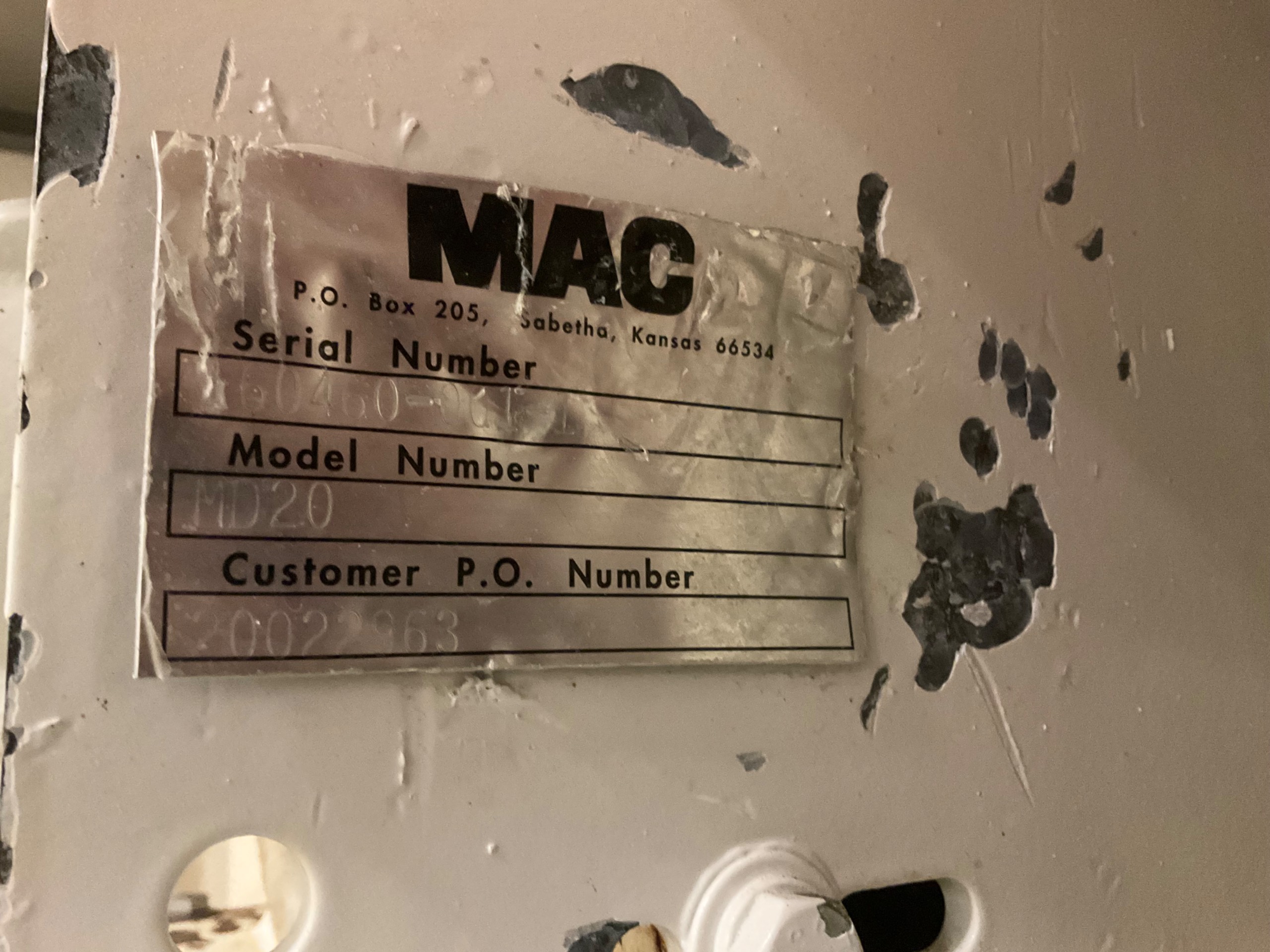 MAC DUST COLLECTOR - undefined