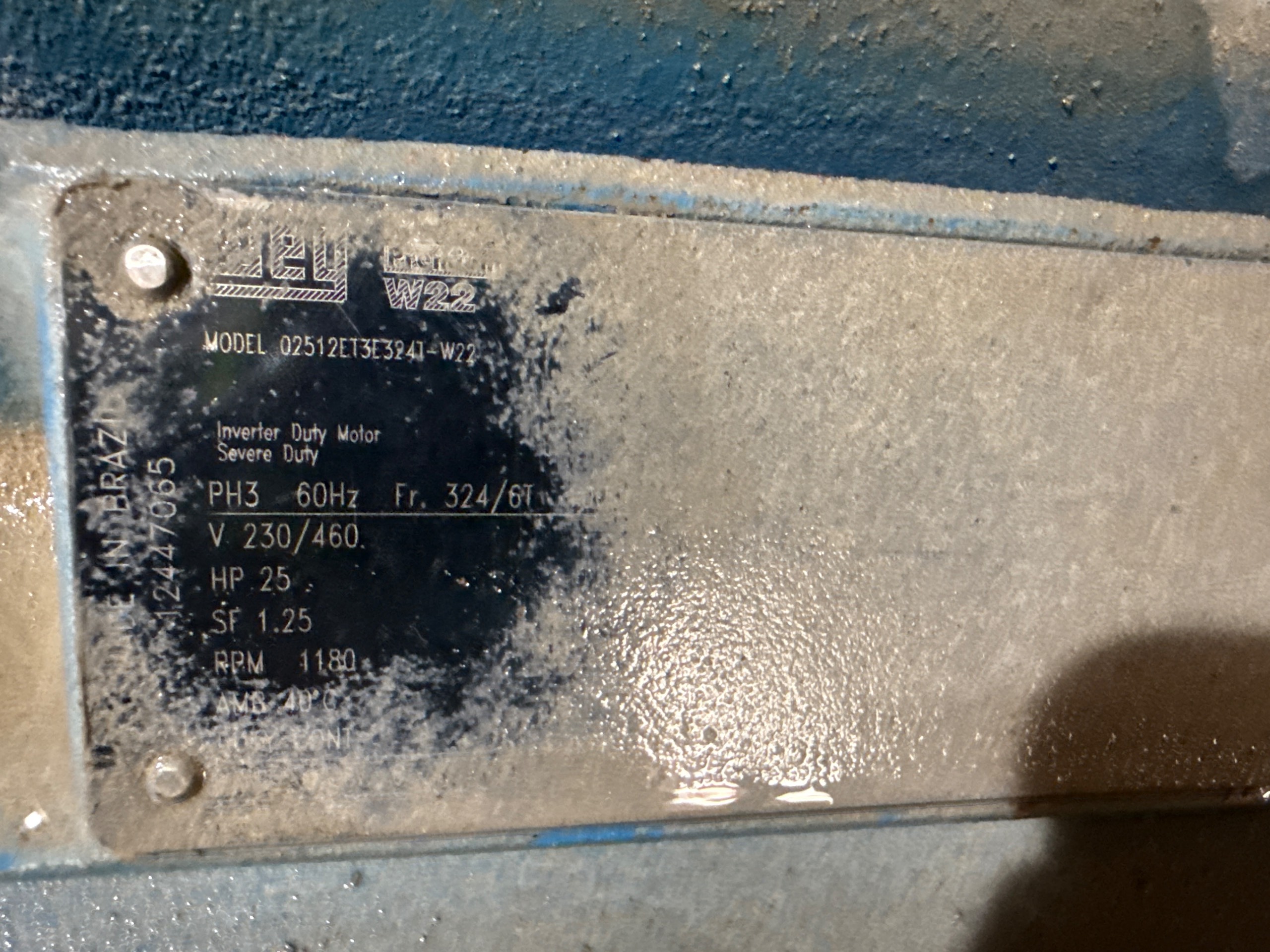 GOULDS 3405 PUMP & 25 HP MOTOR ASSEMBLY - undefined