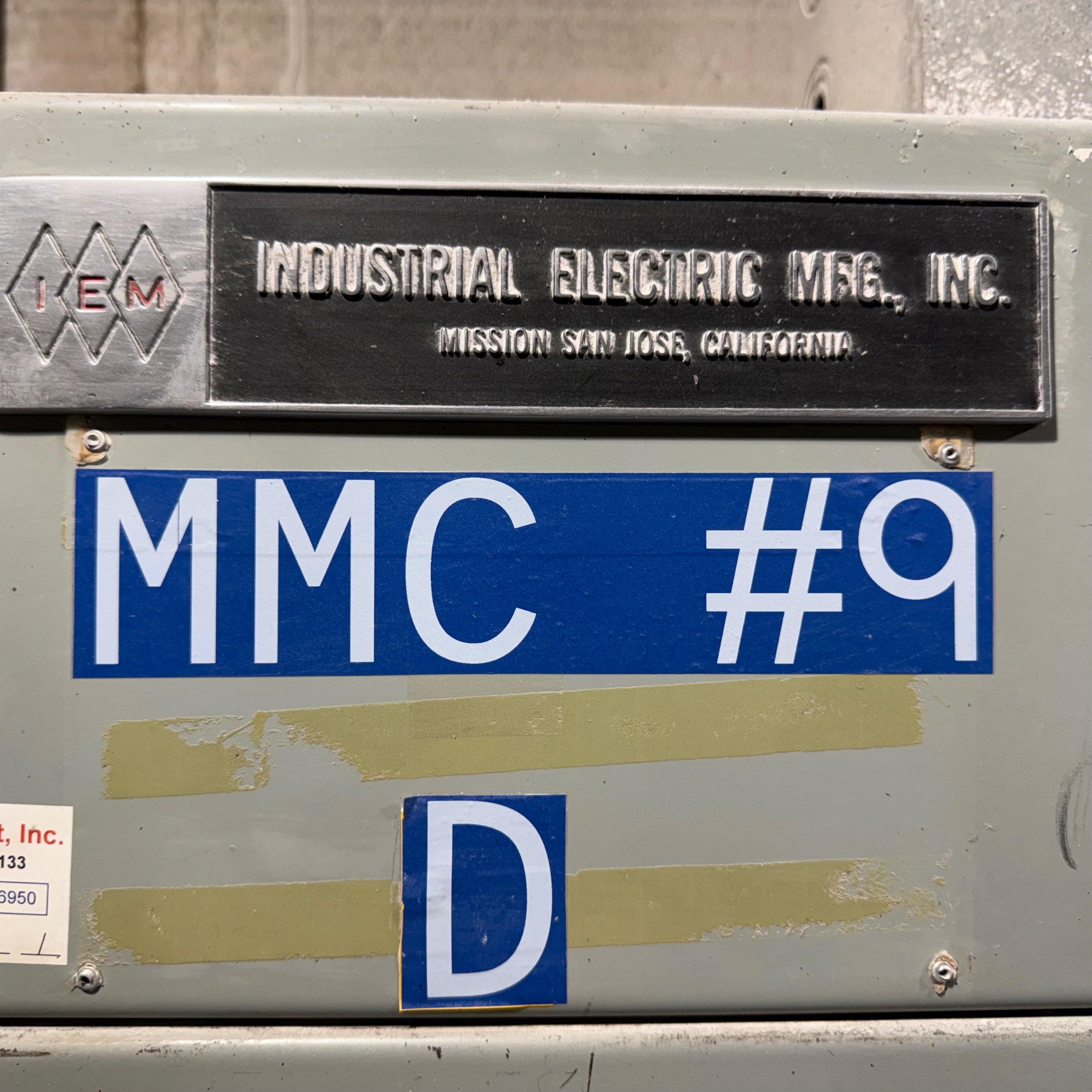 CONTENTS OF ELECTRICAL ROOM - undefined