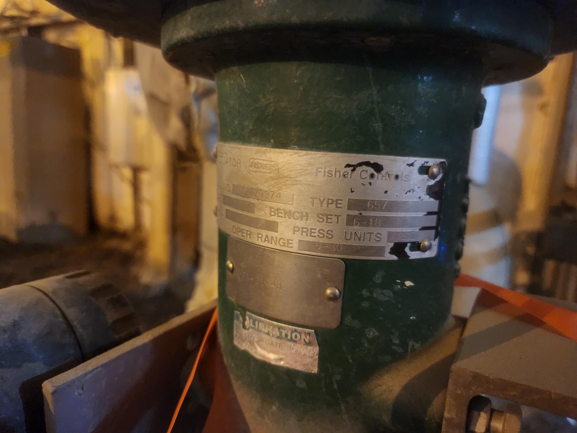 FISHER CONTROL VALVE WITH 657 ACTUATOR - undefined