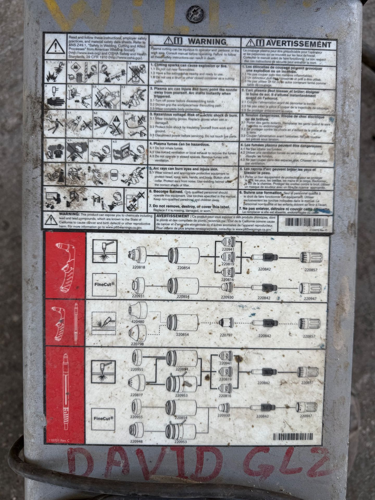 HYPERTHERM POWERMAX 65 PLASMA CUTTING MACHINE - undefined