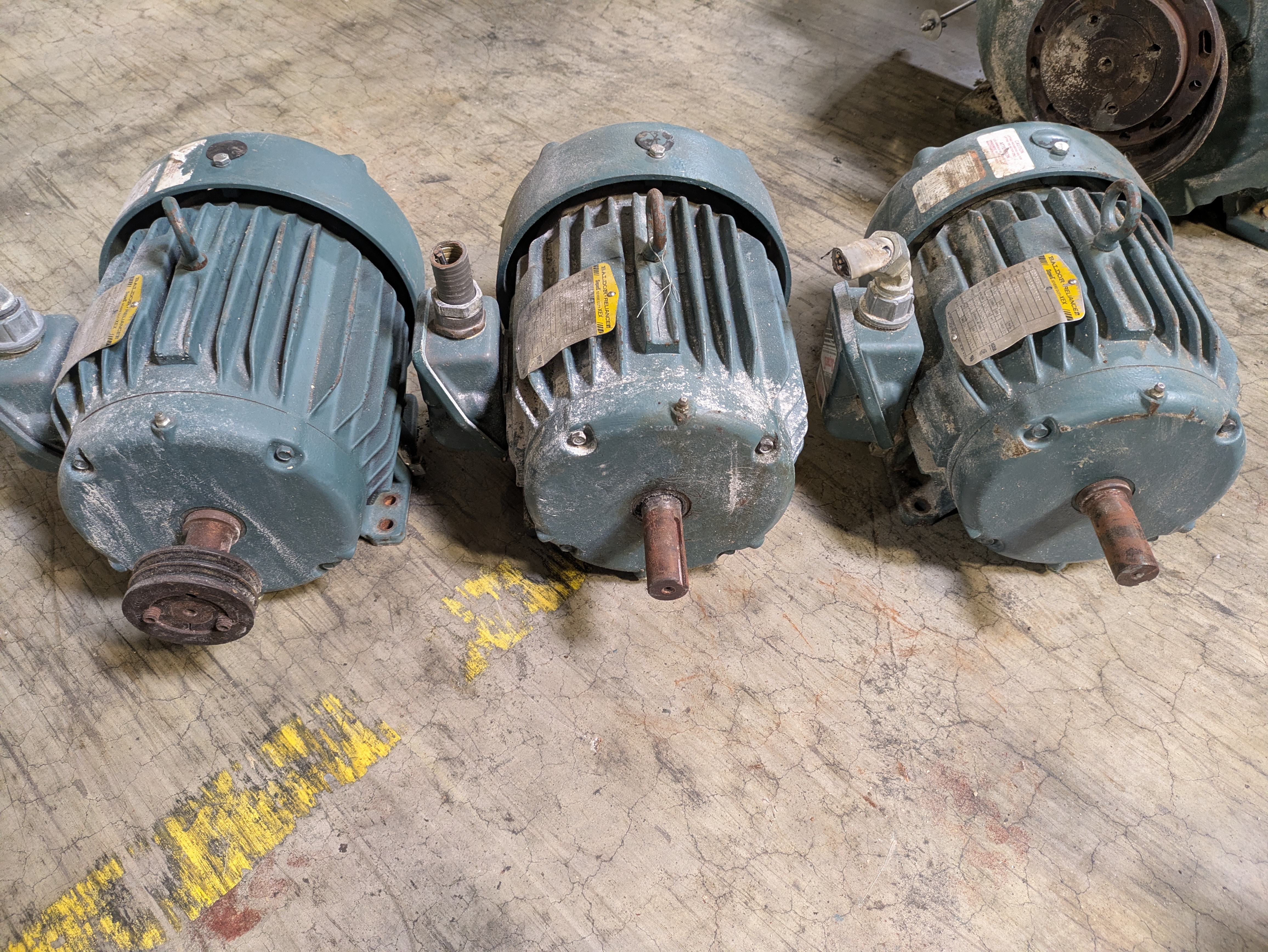 QTY 3: BALDOR RELIANCE ECP3661T AC MOTORS - undefined