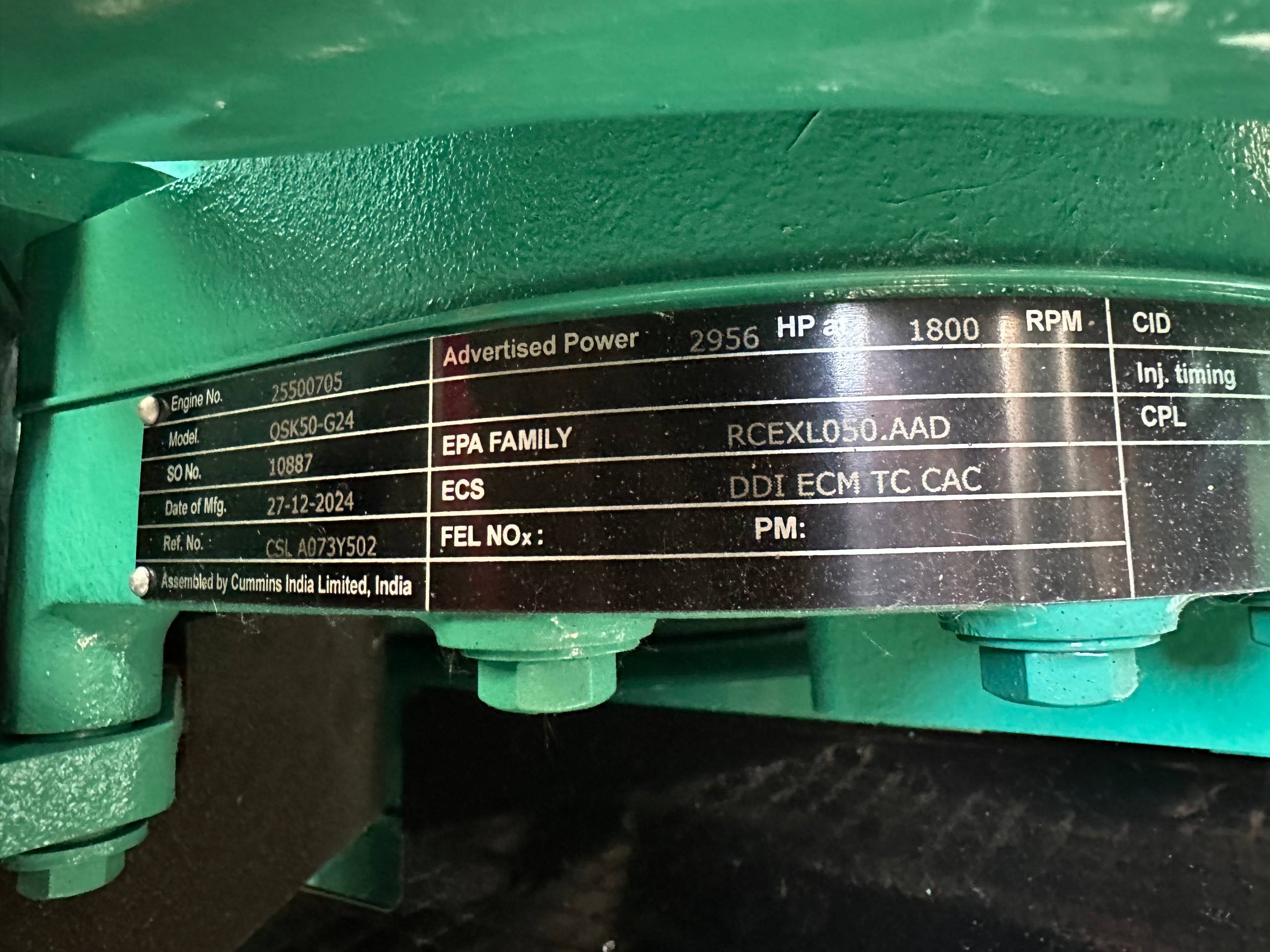 2025 CUMMINS C2000D6 2000 KW DIESEL GENERATOR - undefined