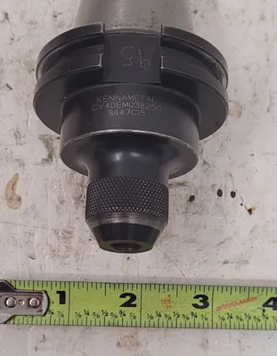 KENNAMETAL CV40EM038250 CAT 40 END MILL HOLDER, .3750/3/8 SIZE, COOLANT THRU, SET OF 2 - undefined