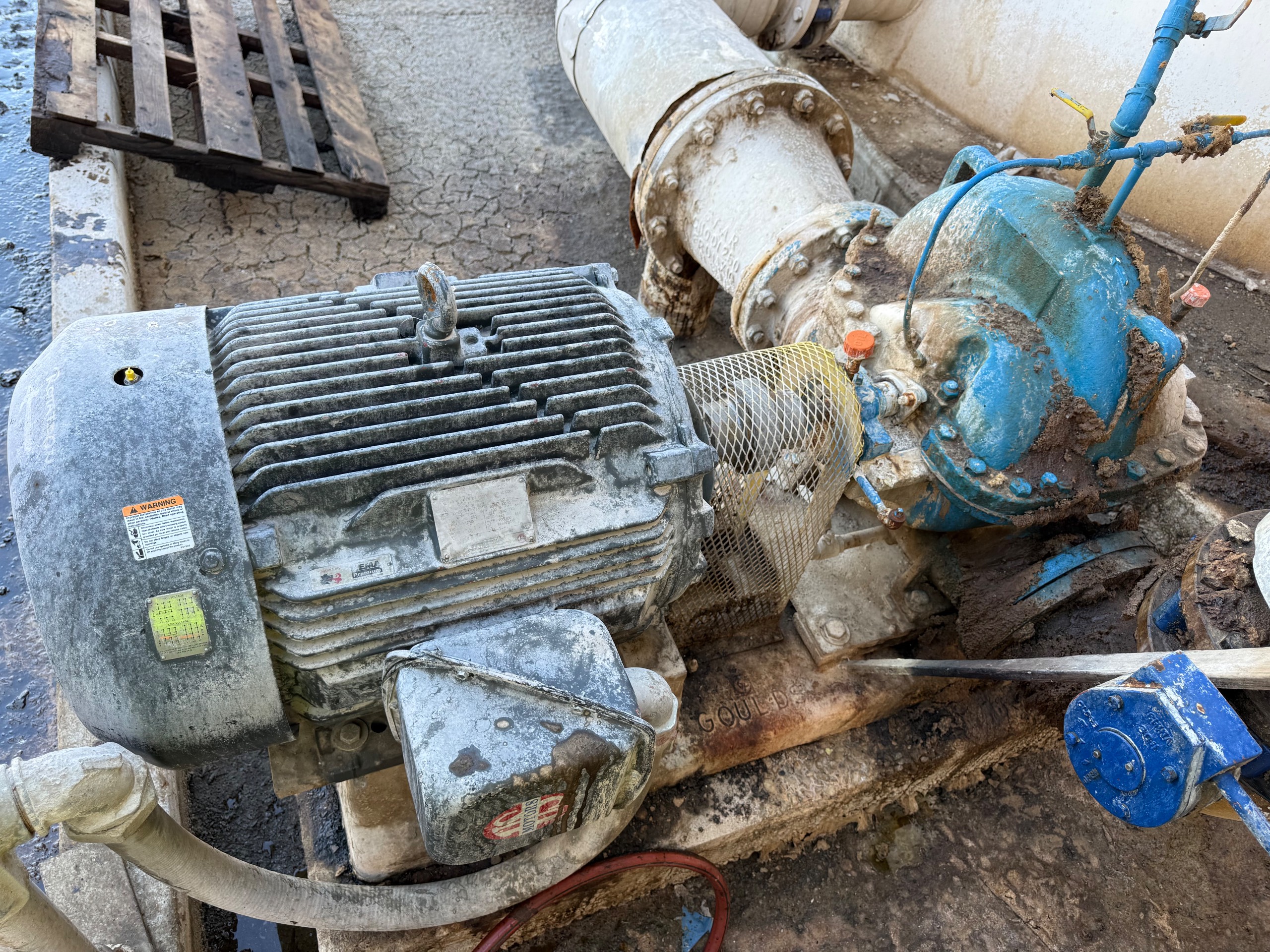 GOULDS 3410M PUMP & 100HP MOTOR ASSEMBLY - undefined