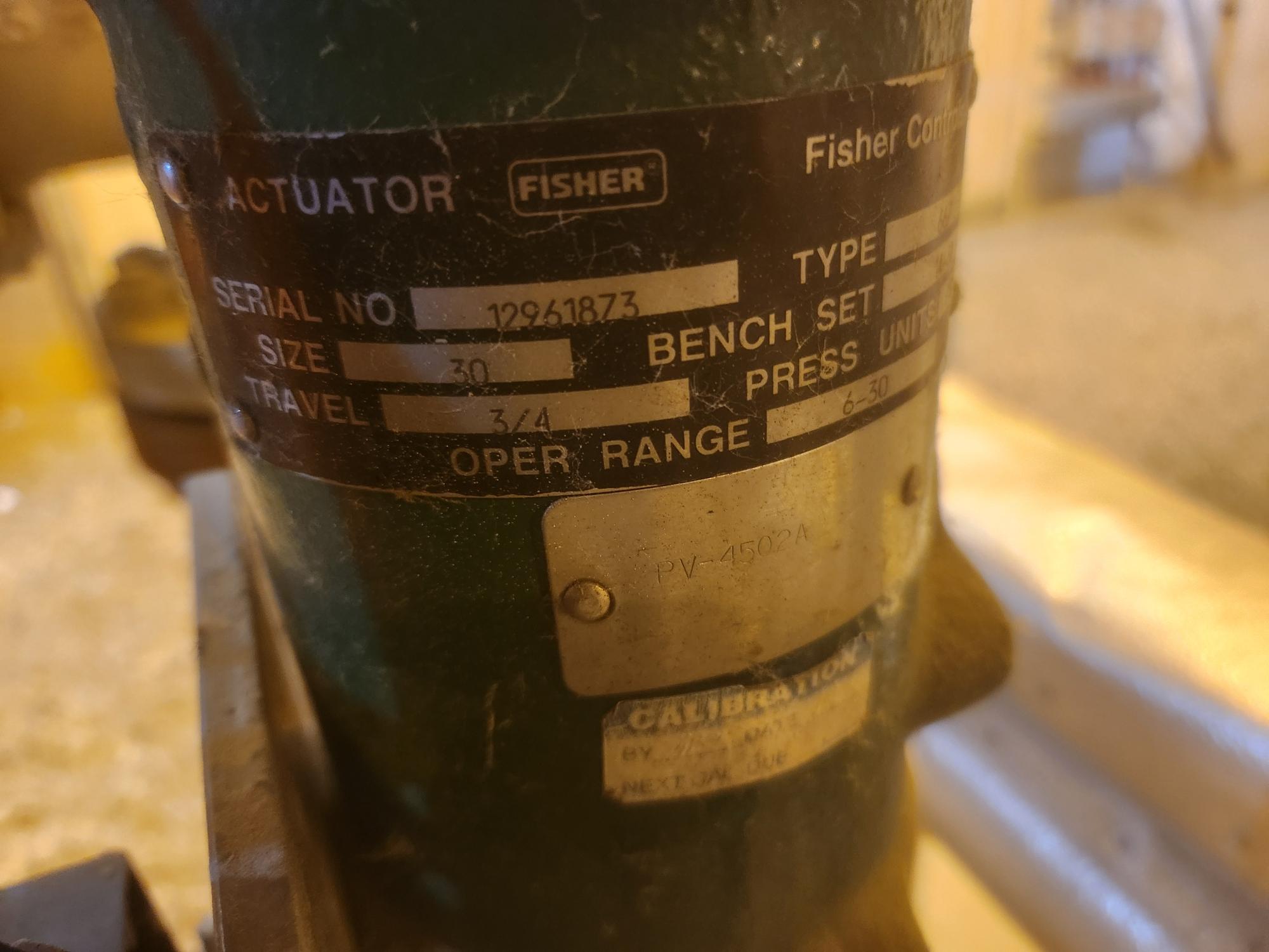 FISHER EZ CONTROL VALVE & 667 ACTUATOR ASSEMBLY - undefined