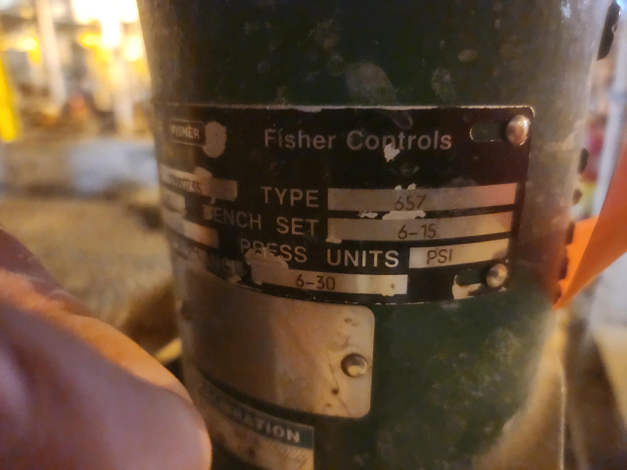 FISHER EZ CONTROL VALVE & 657 ACTUATOR ASSEMBLY - undefined