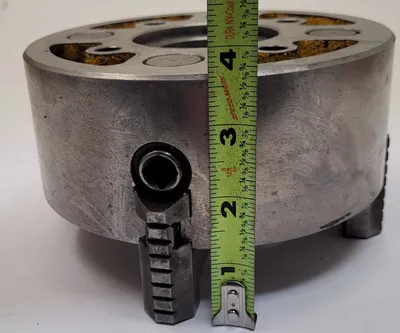 YAMAKAWA 4 JAW LATHE CHUCK, 6-1/4" OVERALL DIAMETER, FOR SUPER SPACER APPLICATION - undefined