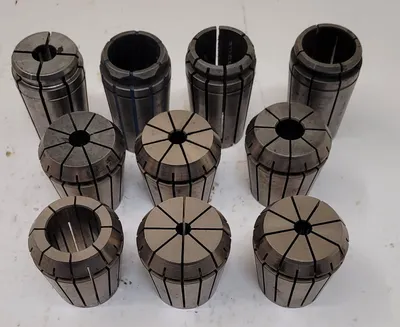 ERICKSON COLLETS - SET OF 10, VARIOUS SIZES: 7/32IN, 5/16IN, 1/4IN, 1IN, 29/64, 1/2IN, ETC. - undefined