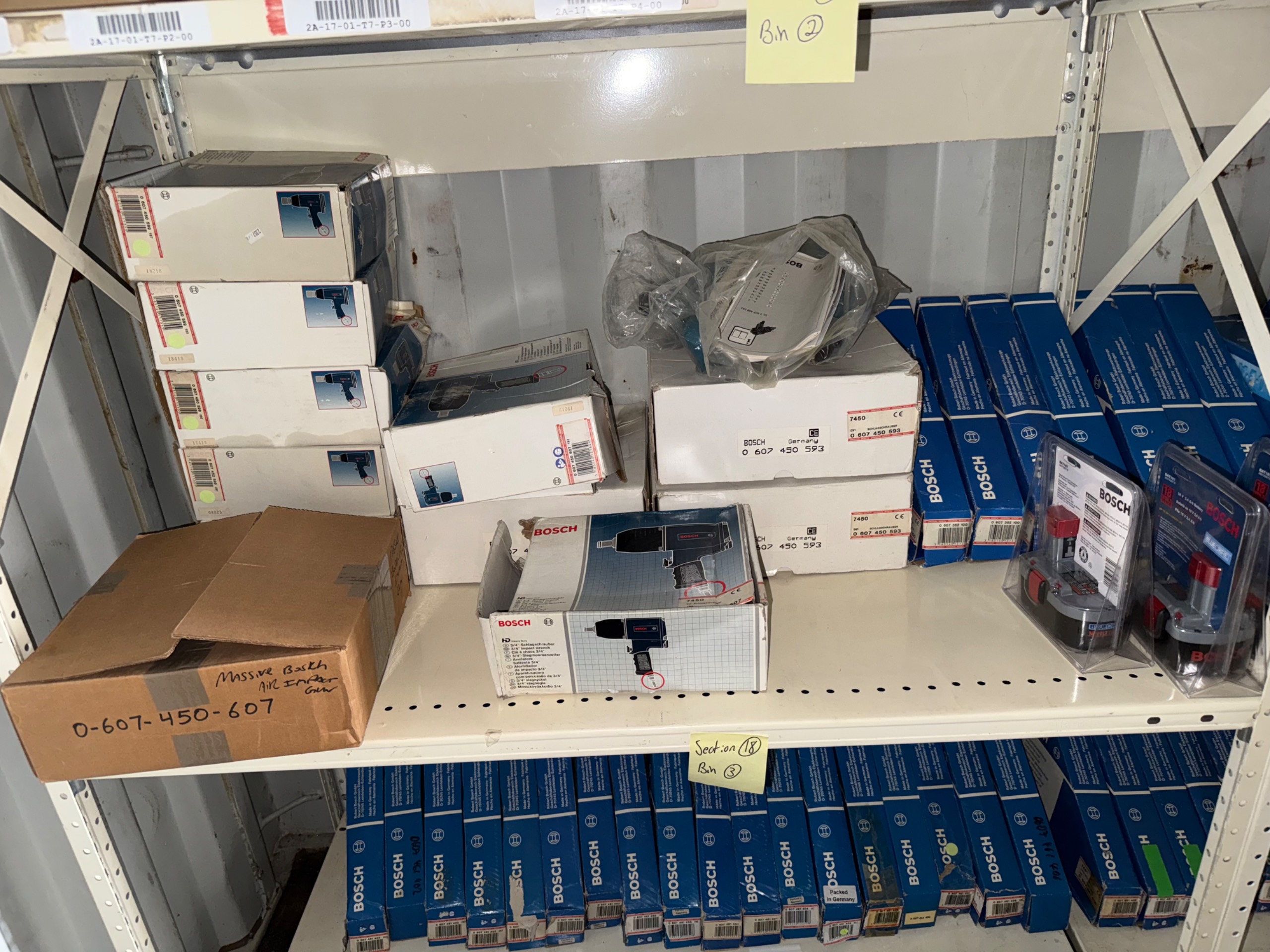 BULK INVENTORY OF INDUSTRIAL PARTS AND TOOLS - undefined