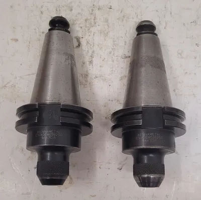 KENNAMETAL CV40EM038250 CAT 40 END MILL HOLDER, .3750/3/8 SIZE, COOLANT THRU, SET OF 2 - undefined