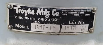 TROYKE DMT-15 CROSS-SLIDE ROTARY TABLE, MANUAL, 12" X 12" TABLE, 360° ROTATION - undefined