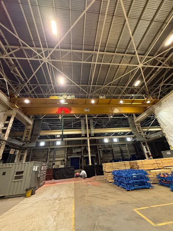 BRADLEY BRIDGE CRANES, 28 TON DOUBLE GIRDER WITH HOIST, 91’ SPAN - undefined