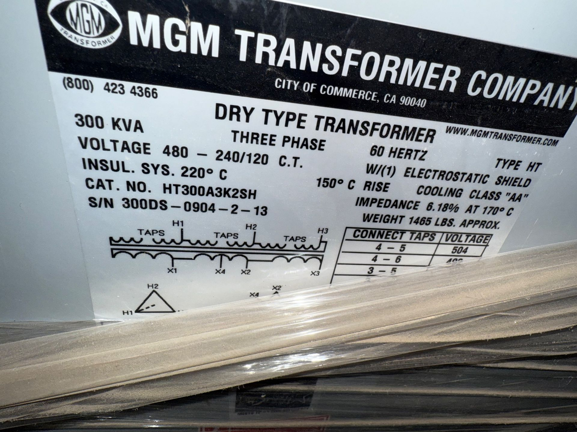 MGM TRANSFORMER COMPANY HT300A3K2SH DRY TYPE TRANSFORMER - undefined