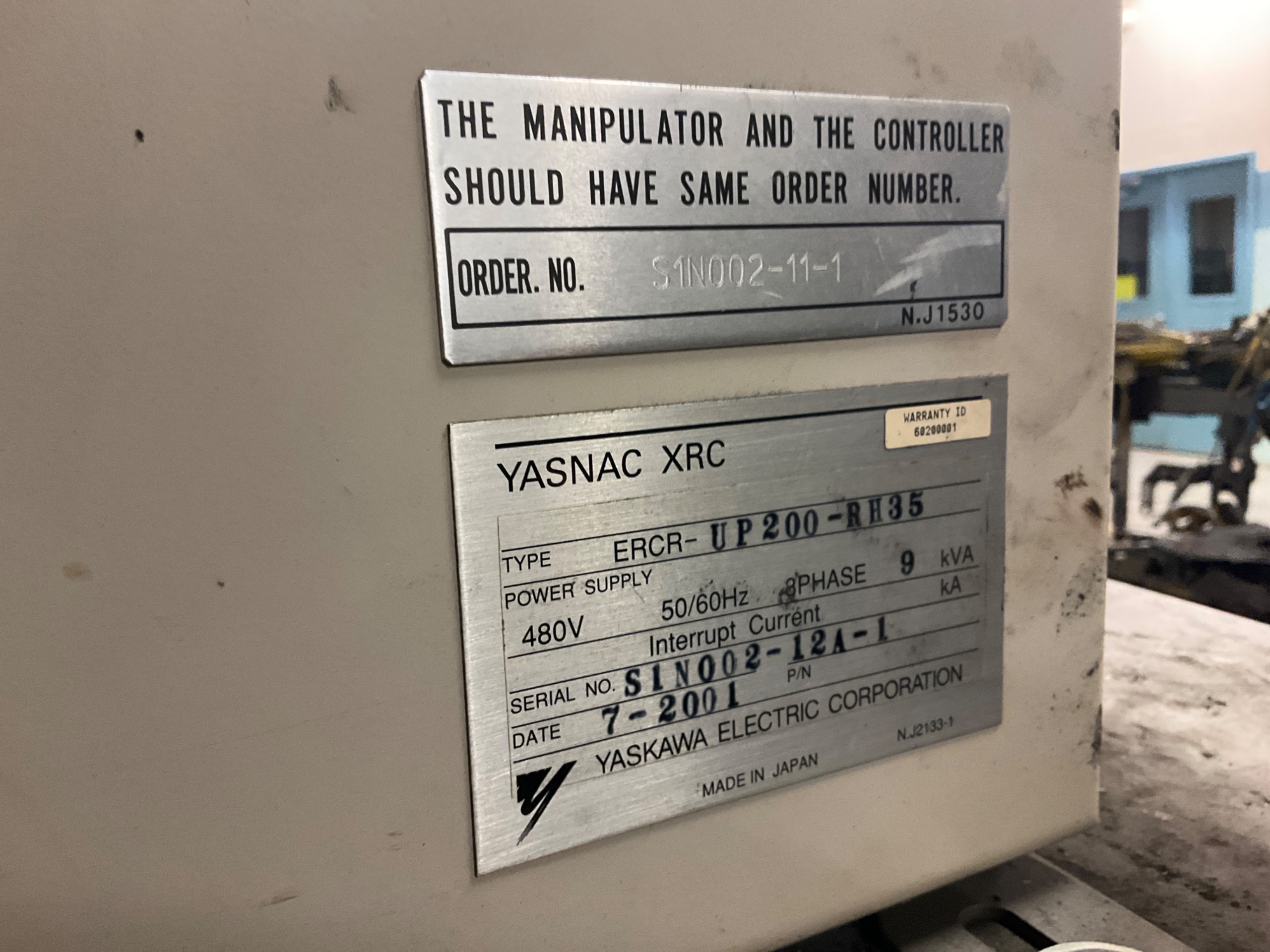 QTY 2: YASKAWA YASNAC XRC ROBOT CONTROLLERS - undefined