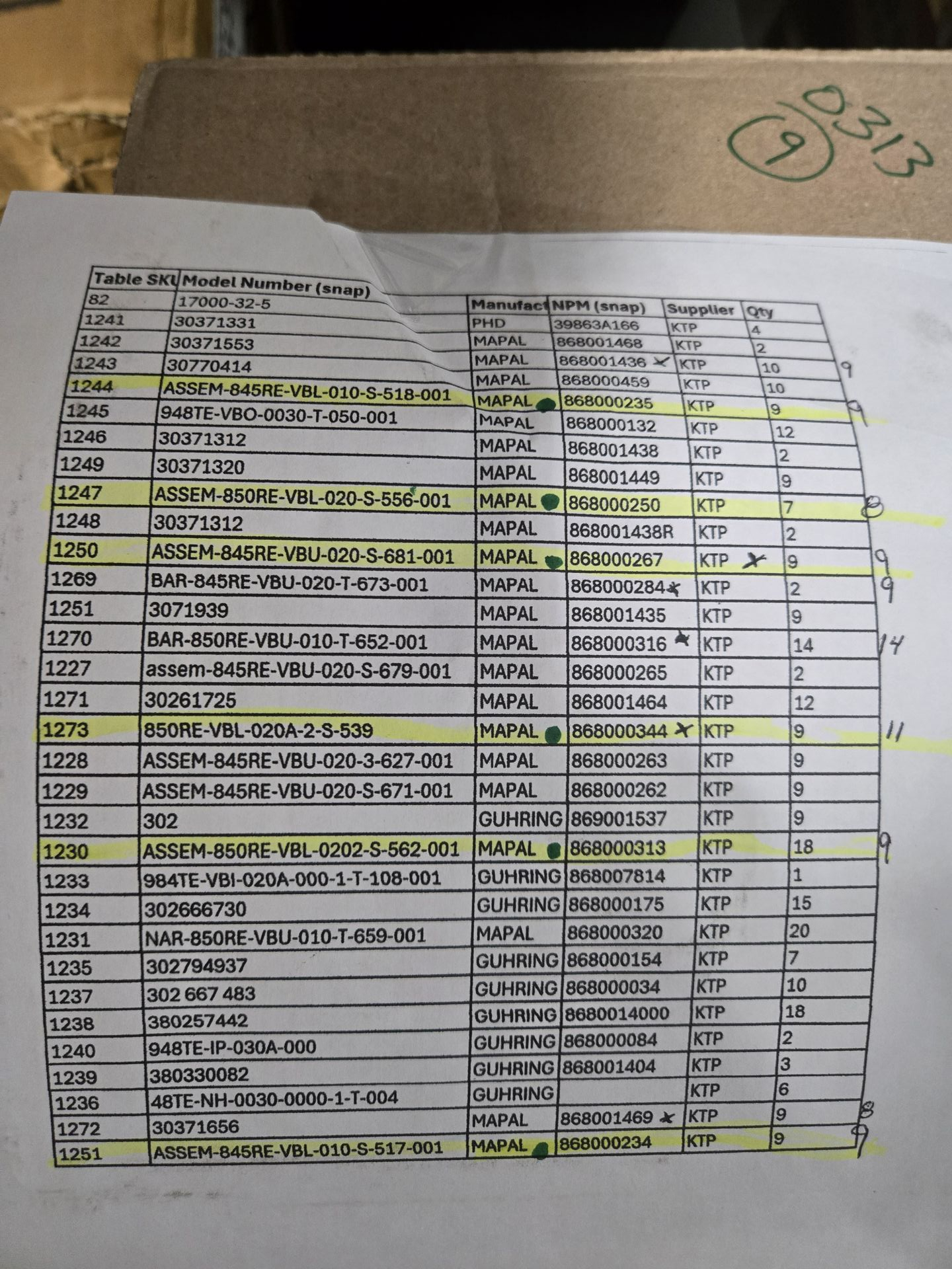 BULK QTY OF MAPAL TOOLING - undefined