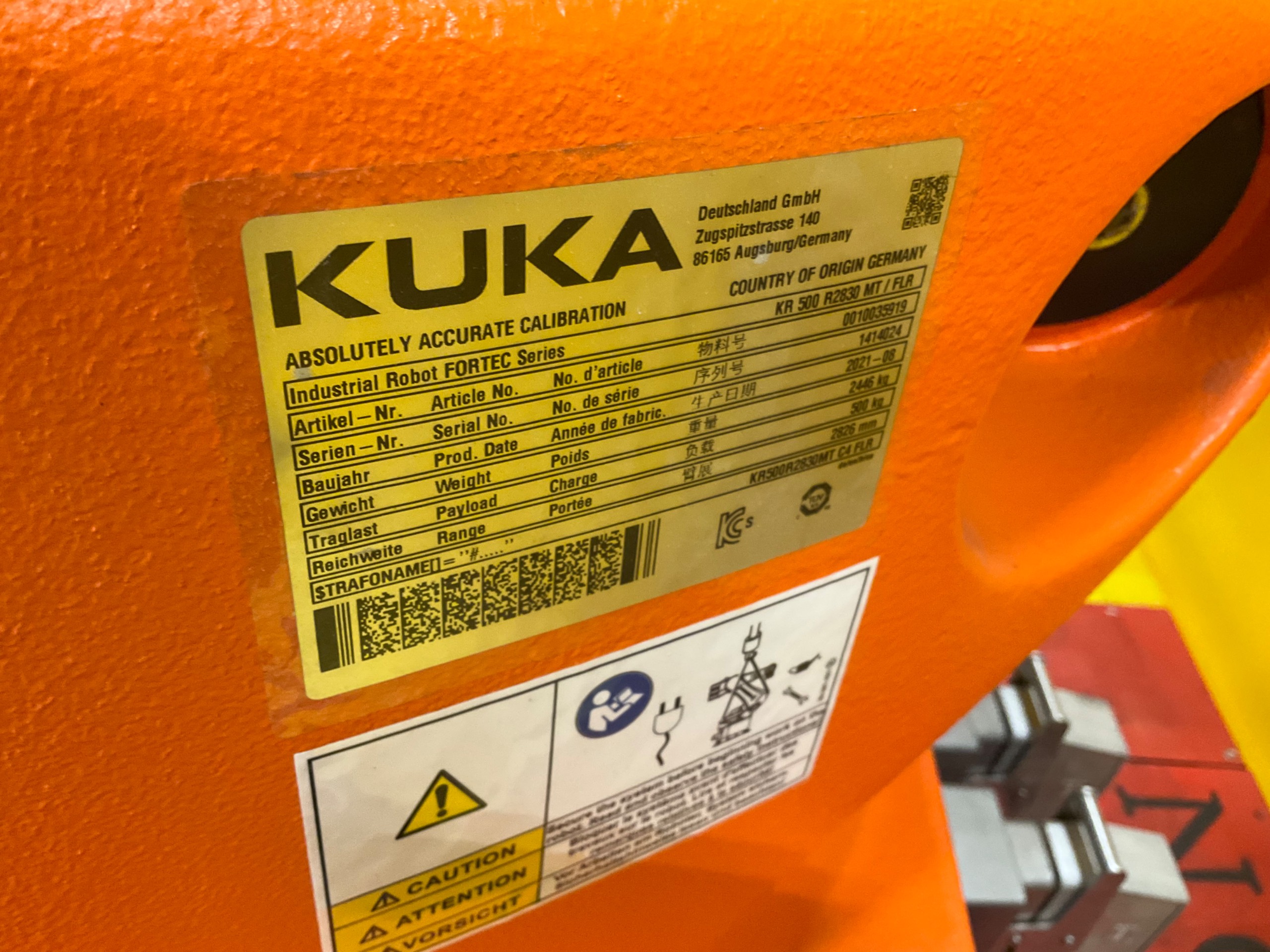 2021 KUKA KR 500 R2830 ROBOT & CONTROLLER ASSEMBLY - undefined