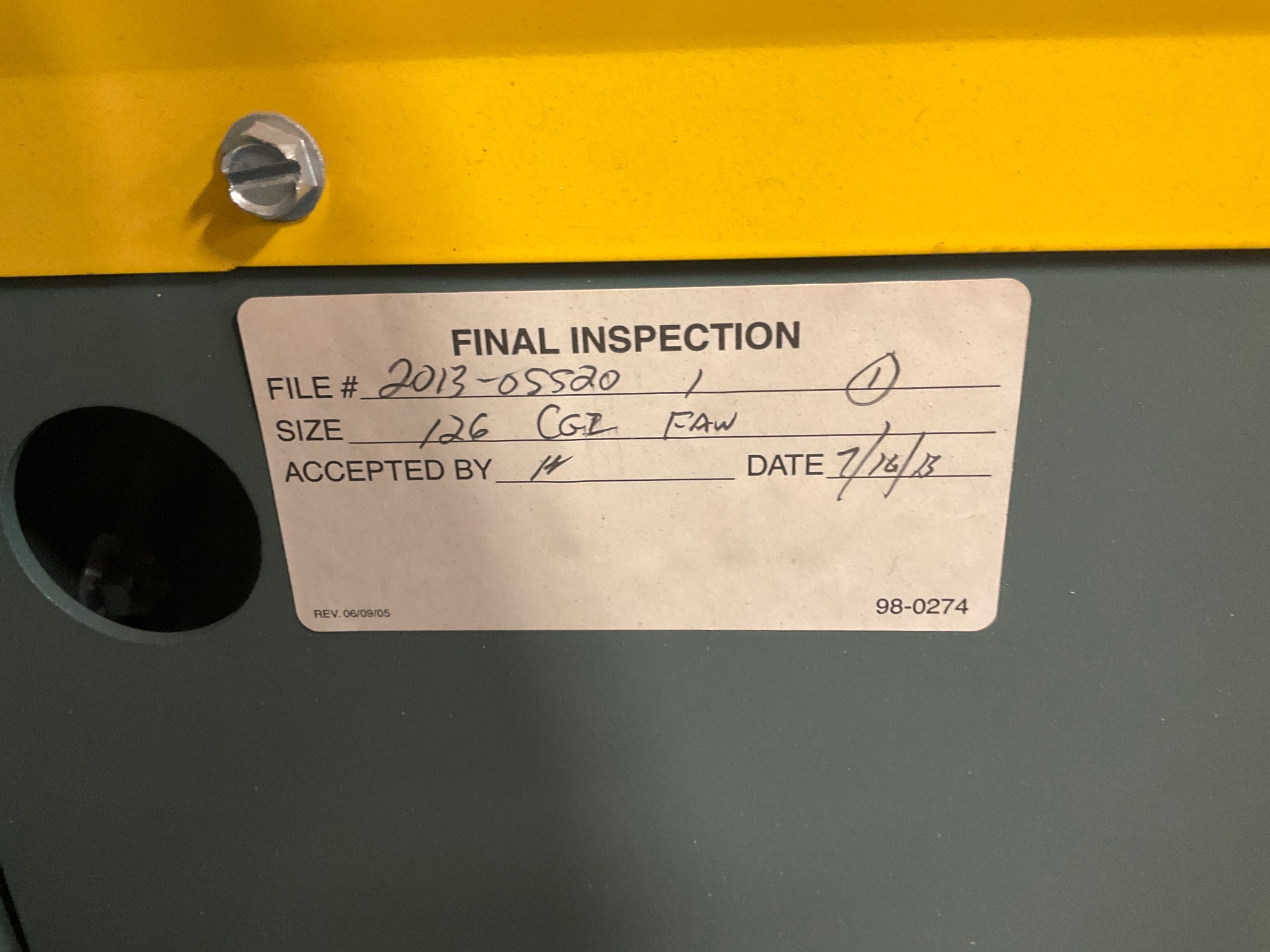 2013 NEW YORK BLOWER COMPACT GI ARR-9X CENTRIFUGAL BLOWER - undefined