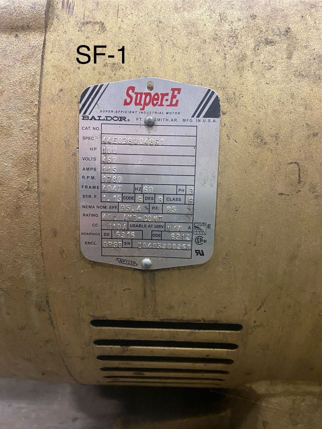QTY 2: BALDOR 100HP AC MOTOR - undefined