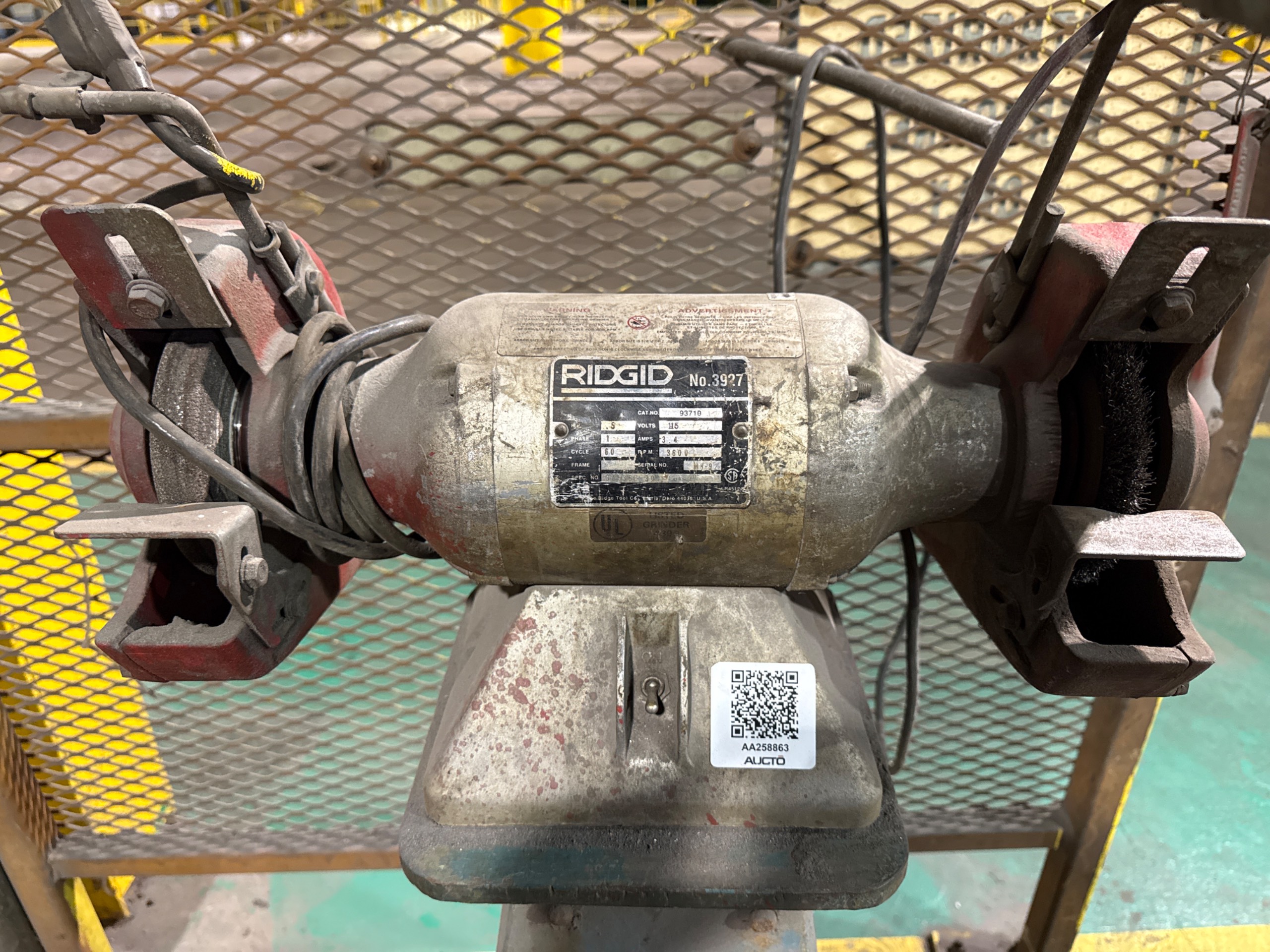 RIDGID 3927 BENCH GRINDER 5 HP, 115V, 3.4A, 3600 RPM - undefined