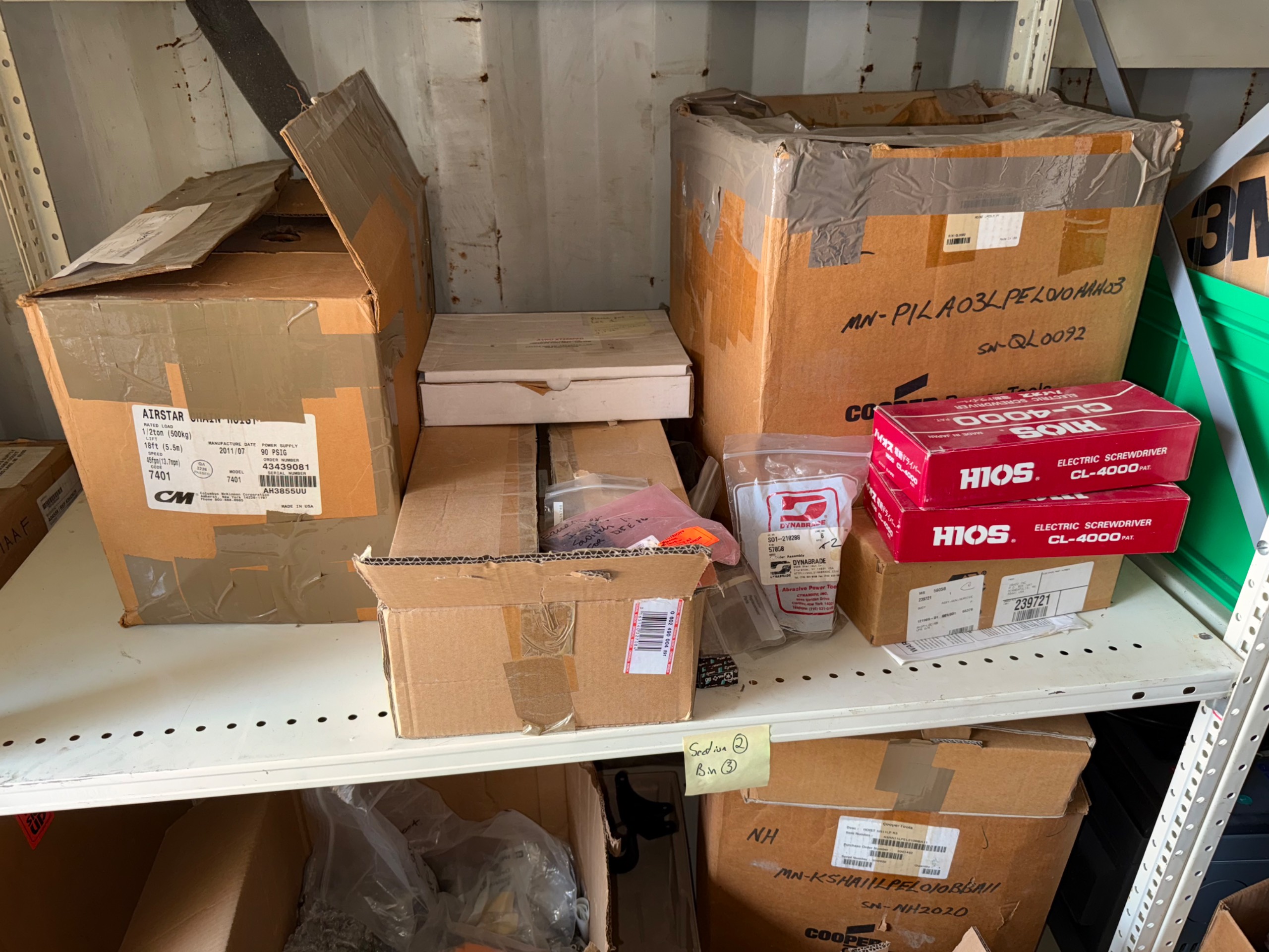 BULK INVENTORY OF INDUSTRIAL PARTS AND TOOLS - undefined