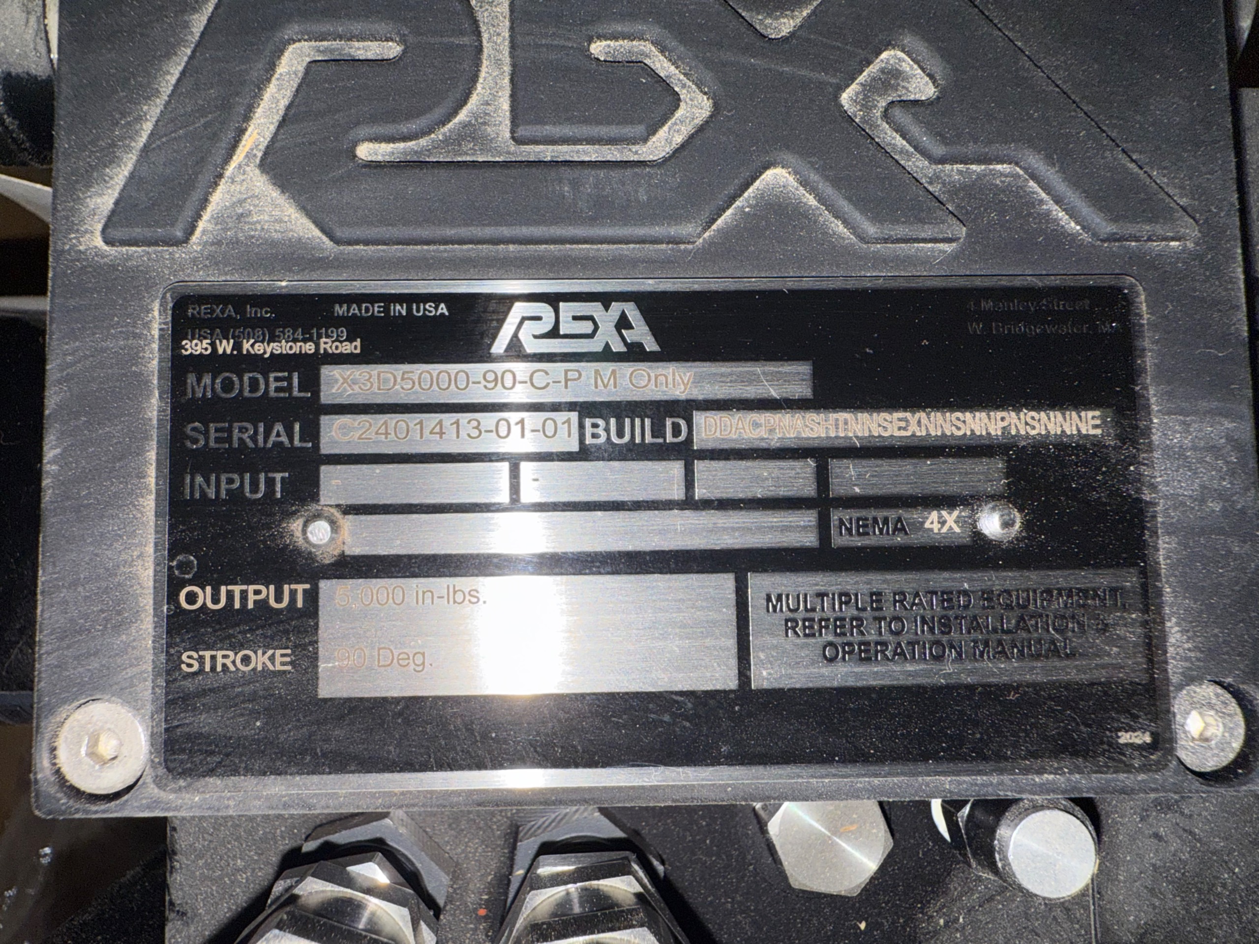 REXA X3D5000-90-C-P ACTUATOR - undefined