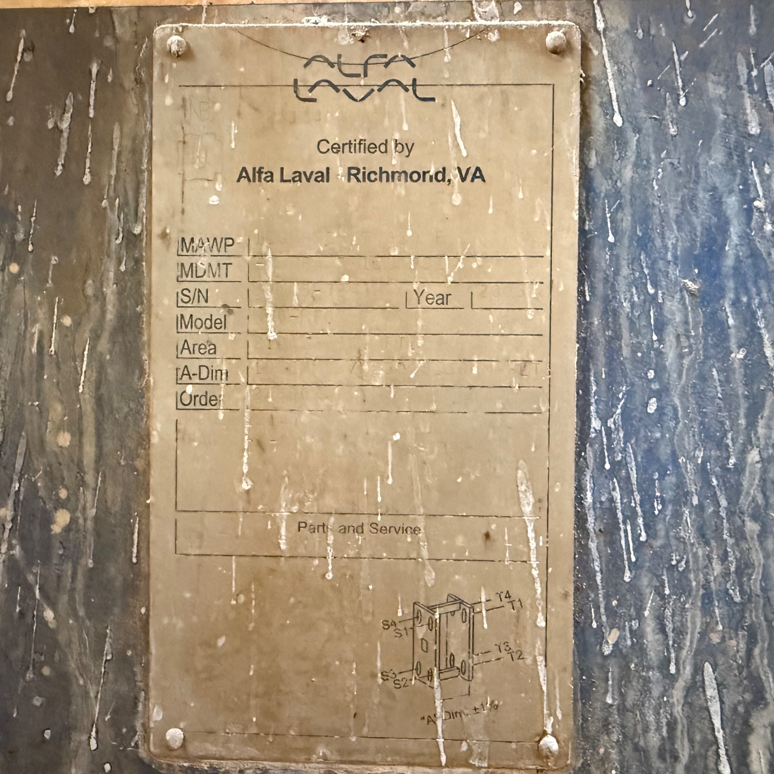 2003 ALFA LAVAL M20-MFG PLATE HEAT EXCHANGER - undefined