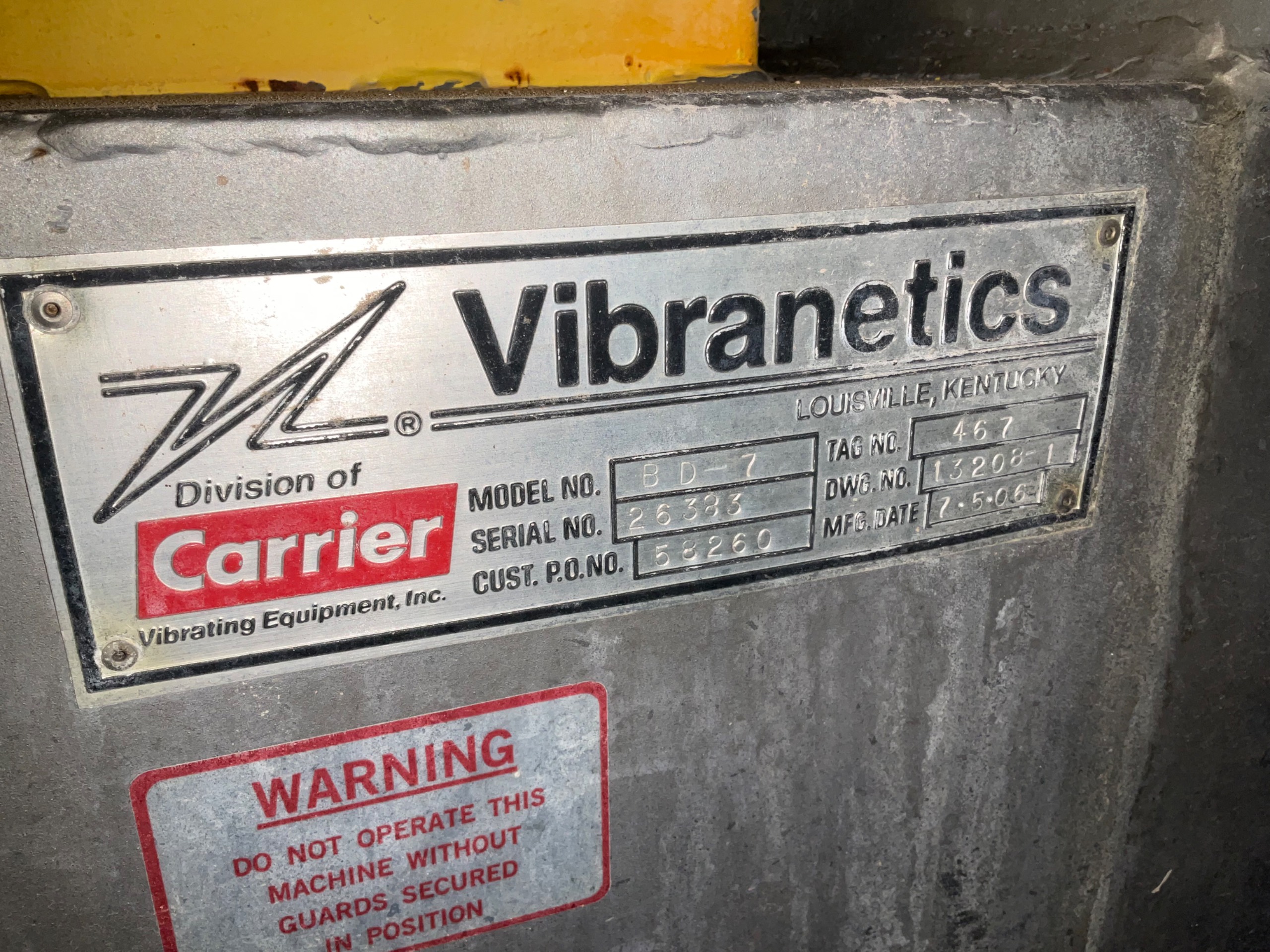 2006 CARRIER BD-7 VIBRATORY STORAGE TANK - undefined