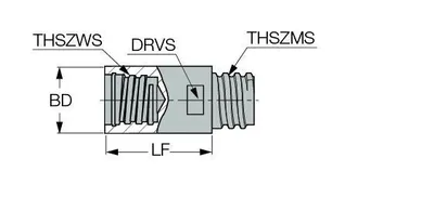 ISCAR MM CAB T06T06-25/1.0C MULTI-MASTER INTERCHANGEABLE MILLING CONNECTOR - undefined