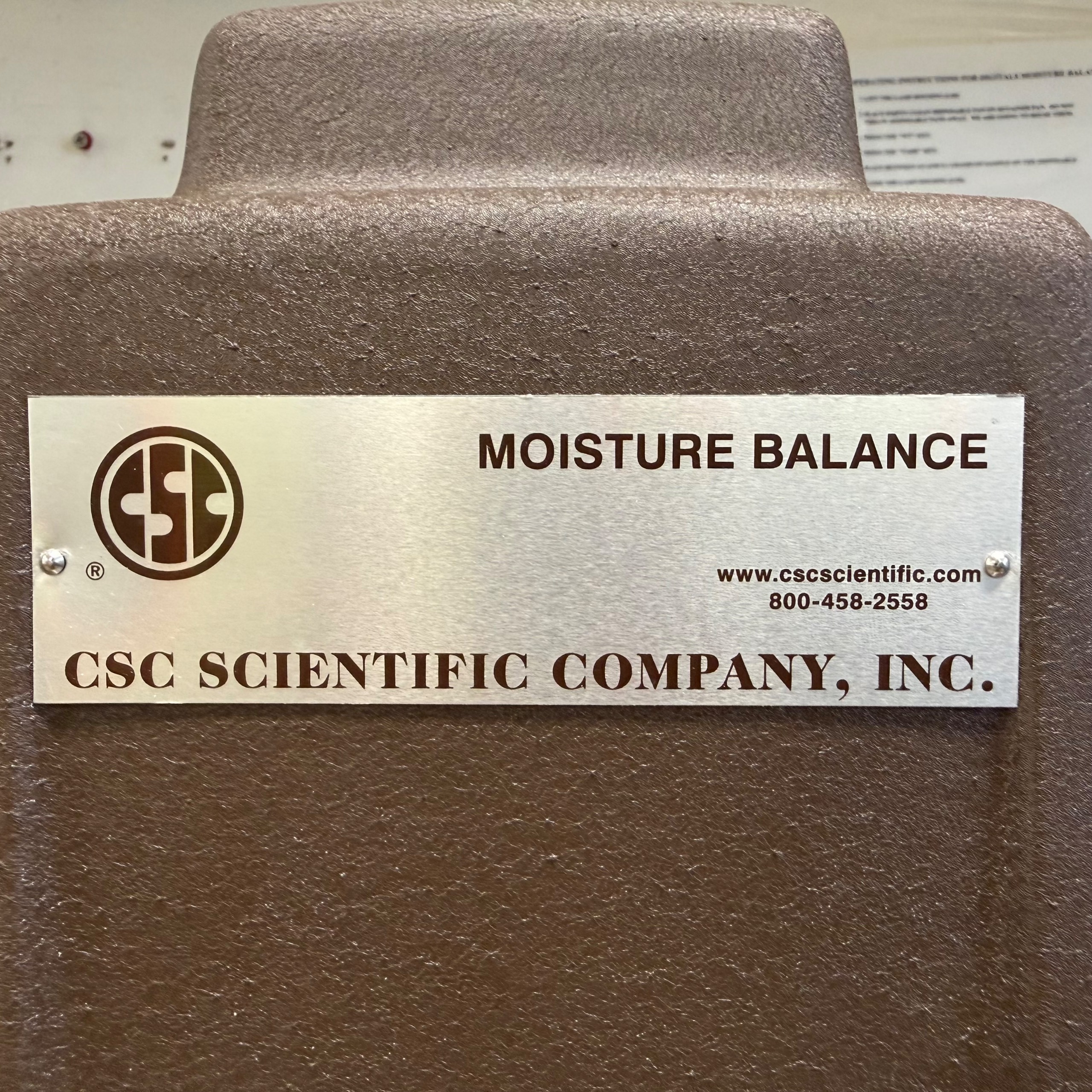CSC SCIENTIFIC COMPANY MOISTURE BALANCE - undefined