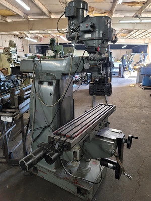 SHARP HMV VERTICAL MILL WITH 3-AXIS PROTOTRAK PLUS CONTROLLER, 3HP HEAD, 51" X 10" TABLE - undefined