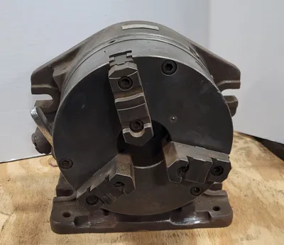 YUASA 550-007 ACCU-DEX ROTARY INDEXER SUPER SPACER W/ 3 JAW CHUCK, 8" CHUCK SIZE - undefined