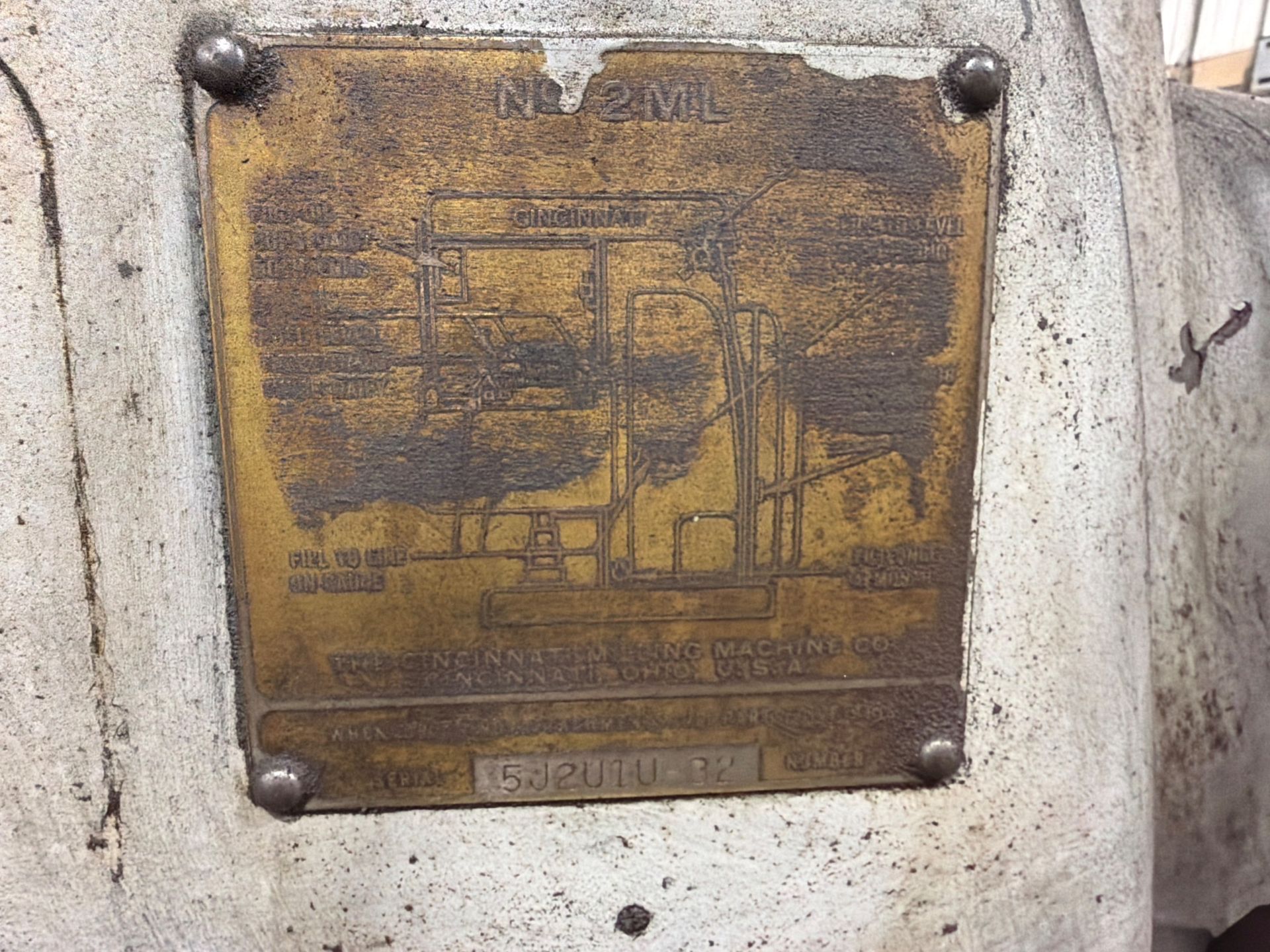 CINCINNATI NO. 2ML HORIZONTAL MILLING MACHINE, 54" X 9" TABLE, POWER FEED - undefined