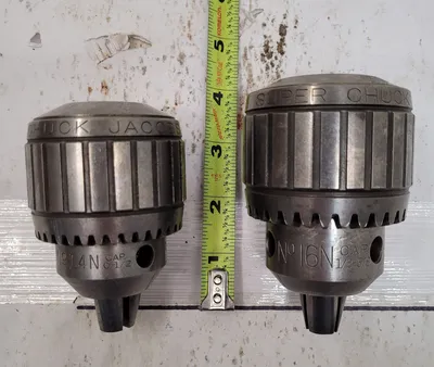 JACOBS BALL BEARING DRILL CHUCK SET (NO 16 1/8-5/8" CAP & NO 14 0-1/2" CAP) - undefined