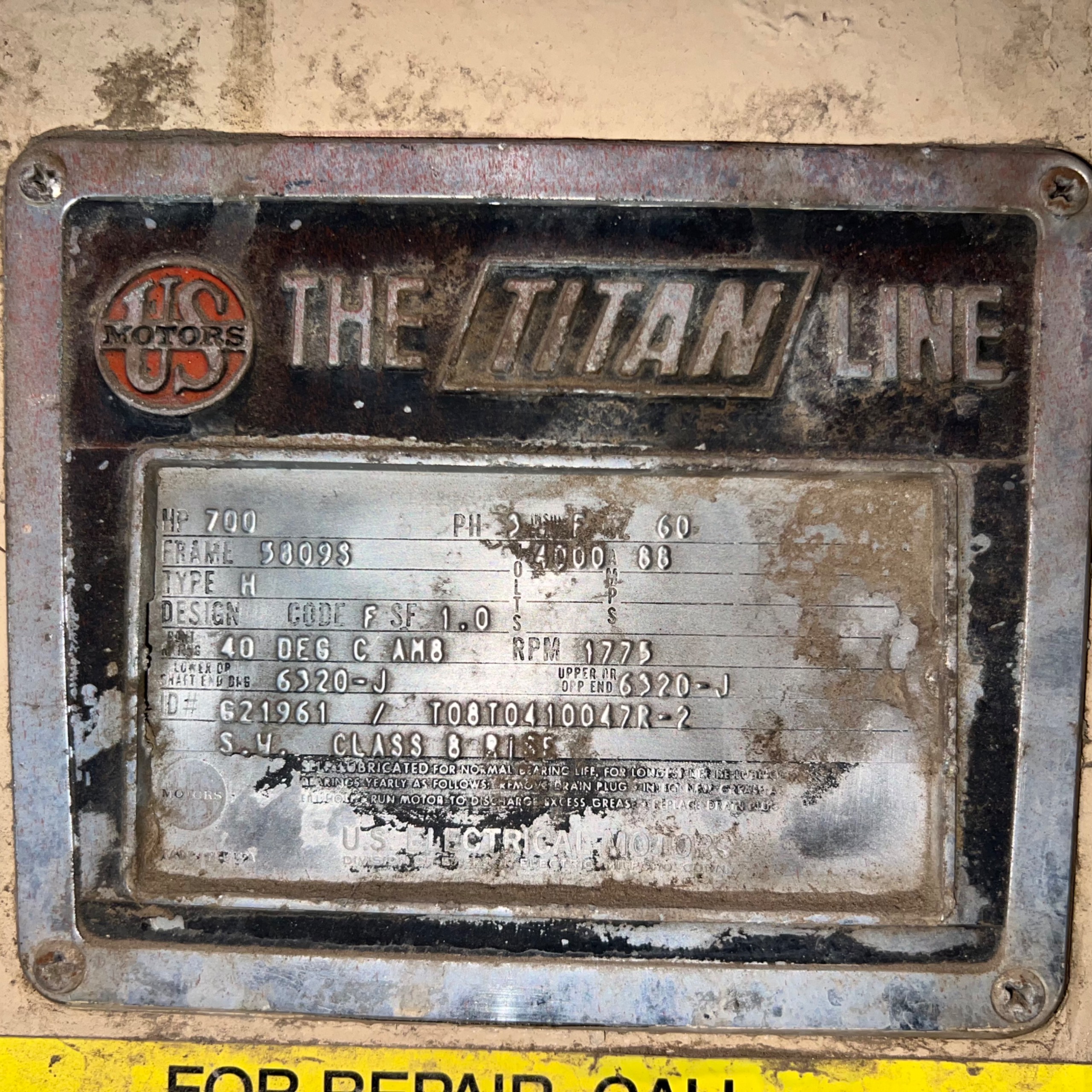 U.S. MOTORS TITAN 700 HP MOTOR - undefined