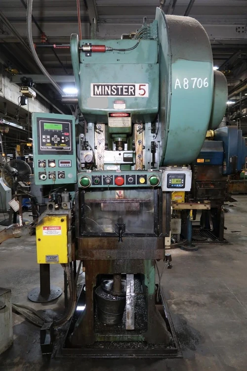 1994 MINSTER 59S GAP-FRAME PRESS, 45T, 120 SPM, 3" STROKE, 15.75" SH, 28"X18" BED - undefined
