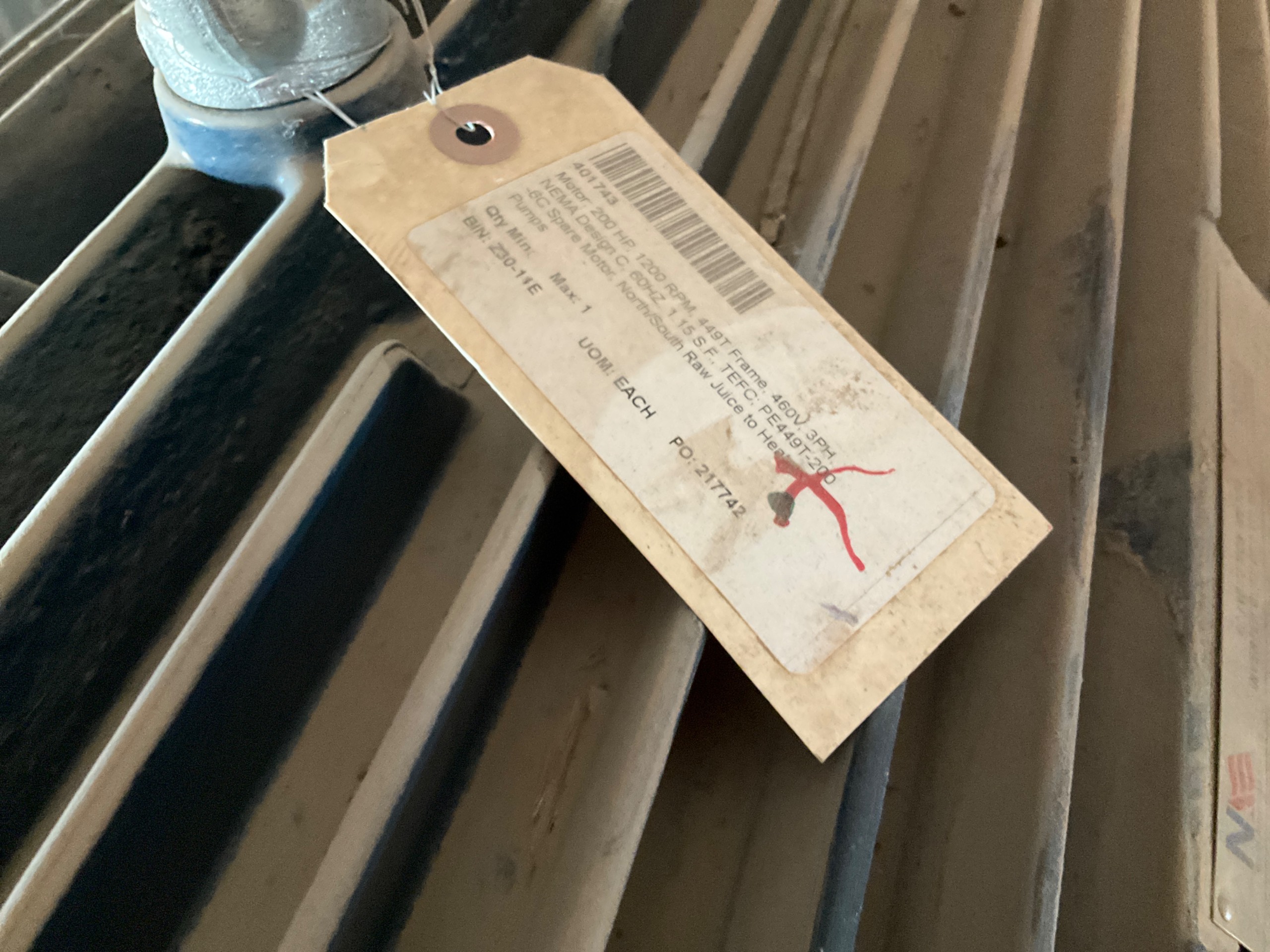 NORTH AMERICAN ELECTRIC PE449T-200-6Z AC MOTOR - undefined