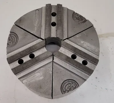 ABBOTT KTT1210P1 3 JAW CHUCK - 10 IN CHUCK SIZE, 12 IN DIAMETER, 6061 T-6 ALUMINUM MATERIAL - undefined