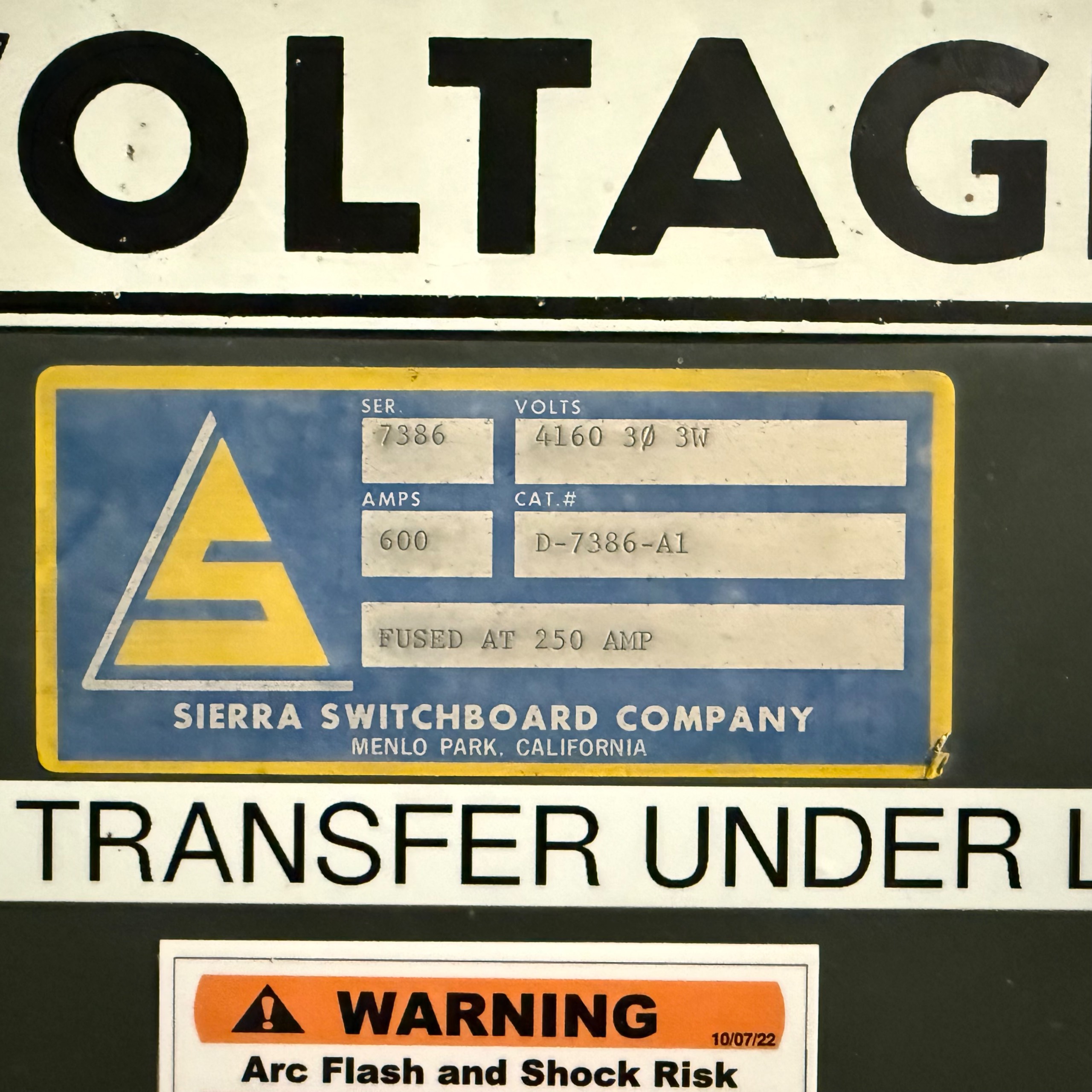 CONTENTS OF ELECTRICAL ROOM - undefined