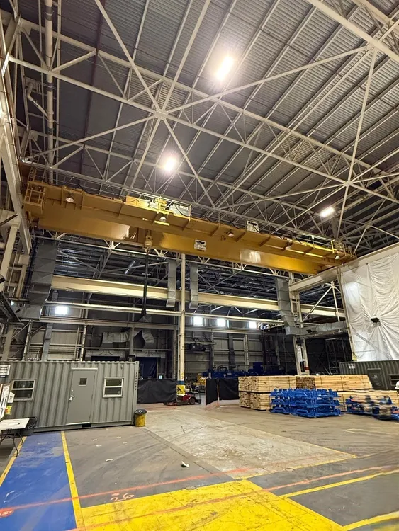 BRADLEY BRIDGE CRANES, 28 TON DOUBLE GIRDER WITH HOIST, 91’ SPAN - undefined