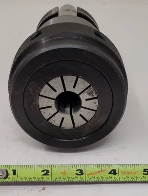 KENNAMETAL CV40TG150488 CAT 40 COLLET CHUCK OAL: 7.5” GAUGE: 4.75” BODY DIA: 2.60” - undefined