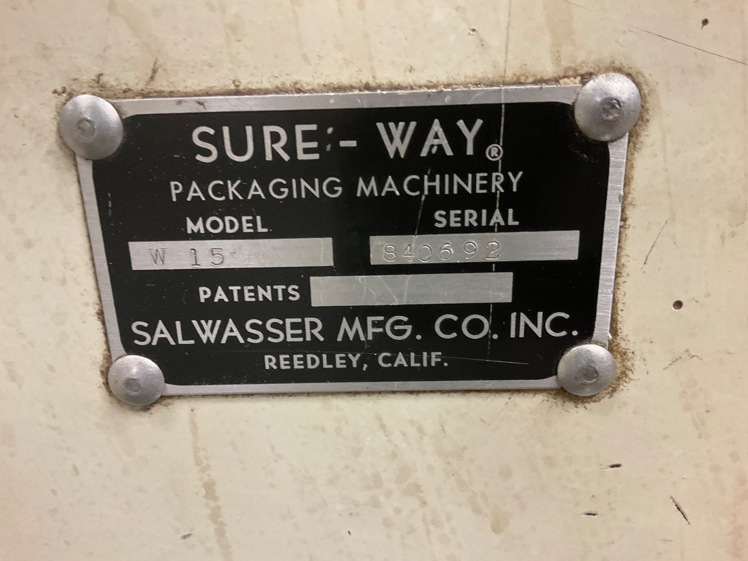 SURE-WAY W15 PACKAGING MACHINE - undefined