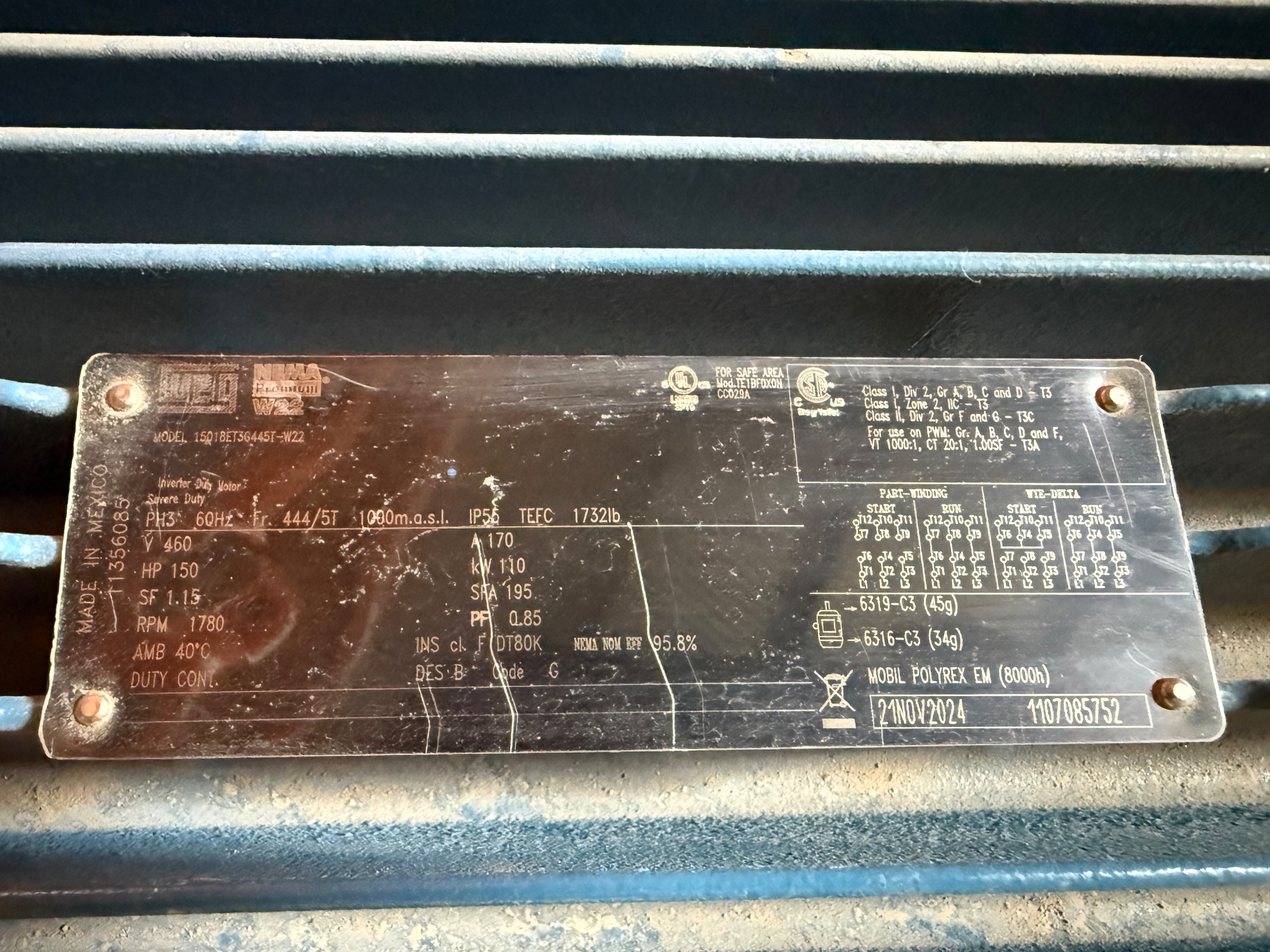 WEG 15018ET3G445T-W22 MOTOR - undefined