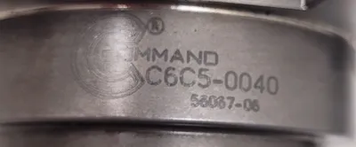 COMMAND C6C5-0040 CAT50 COLLET CHUCK - OAL 10" PROJ 5.75" BORE 1.5" - undefined