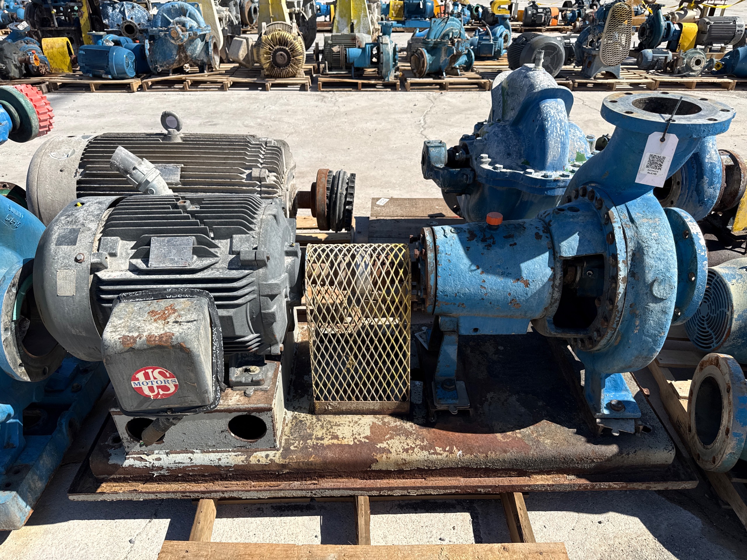 GOULDS 3196 PUMP & 100 HP MOTOR ASSEMBLY - undefined